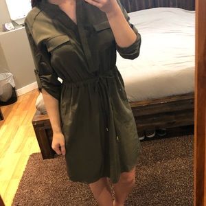 Olive green dress